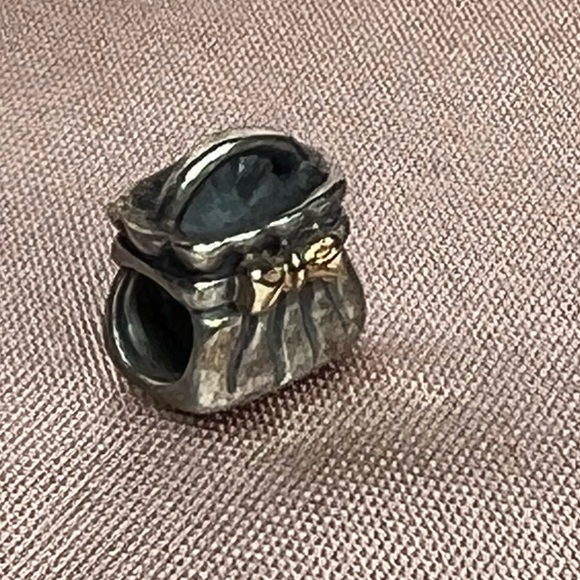 Pandora Two Tone Bow Handbag Charm - Picture 4 of 5